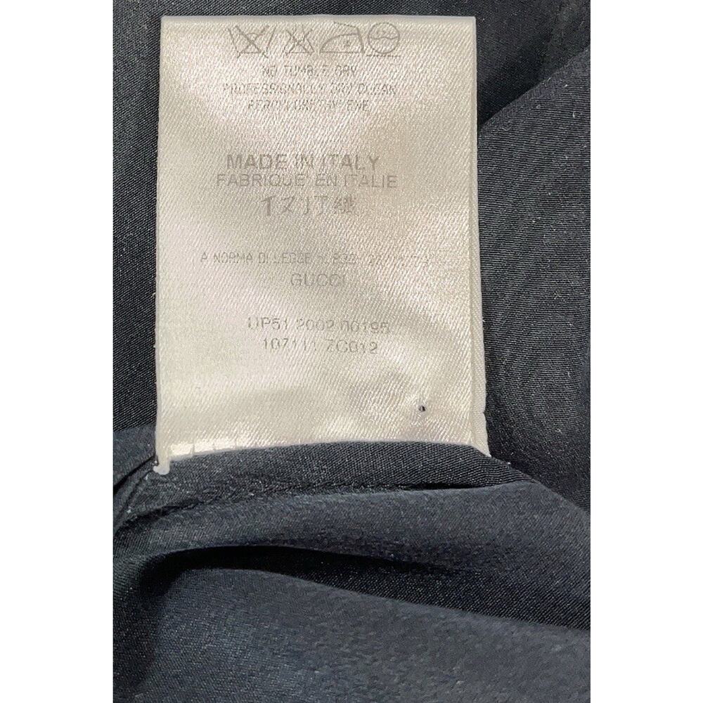 Gucci by Tom Ford Fall 2002 Front Tie Black Silk Slip Dress Mini Veck Vintage 42 - Picture 6 of 15